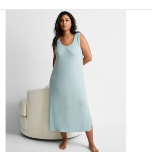State of Day Women's Ribbed Modal Blend Tank Nightgown